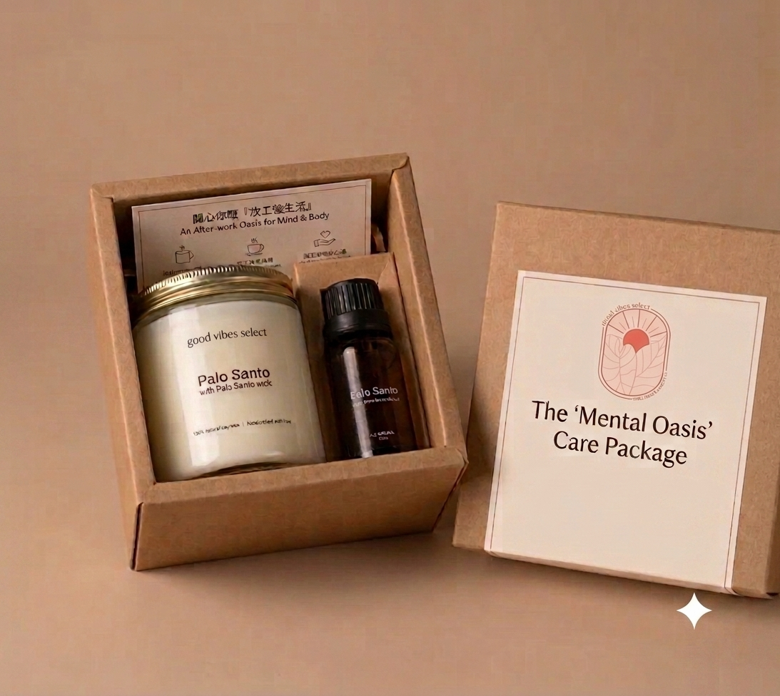 The 'Mental Oasis' Corporate Wellness Care Package - Palo Santo Relaxation Kit