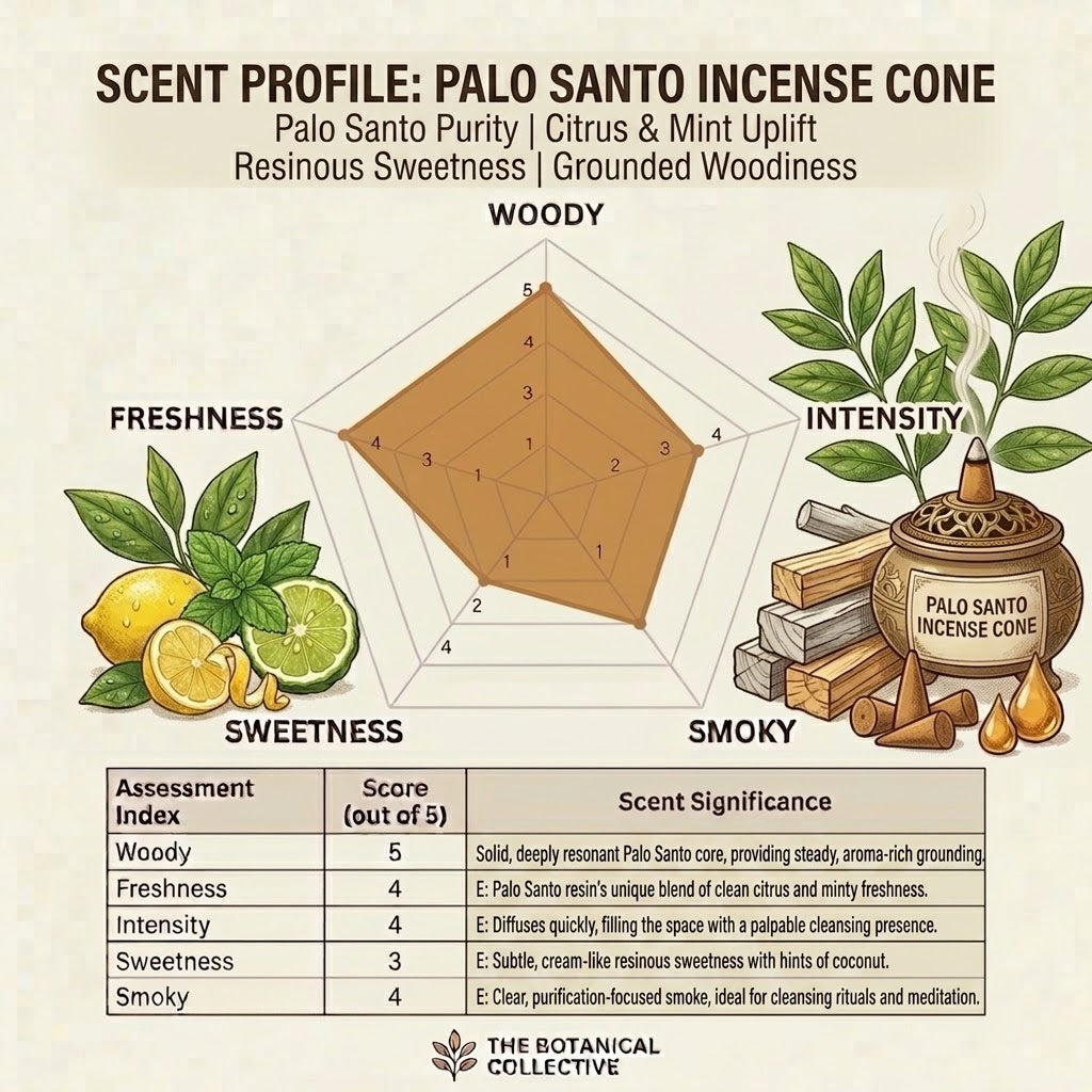 Palo Santo Cone Incense |
Handmade Peruvian Incense for Insect Repellent & Dehumidifying