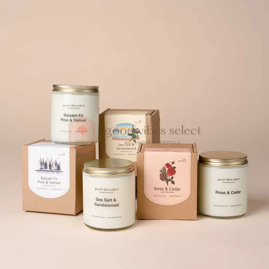 【優惠套裝】木質調香氣蠟燭套裝 - 任選棉芯蠟燭 x 3 - Good Vibes Select