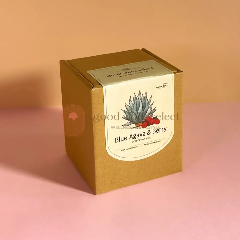 【振奮愉快心情|舒緩緊張焦慮】香甜漿果 - 藍色龍舌蘭和漿果蠟燭 Blue Agava & Berry Candle (棉芯) - Good Vibes Select