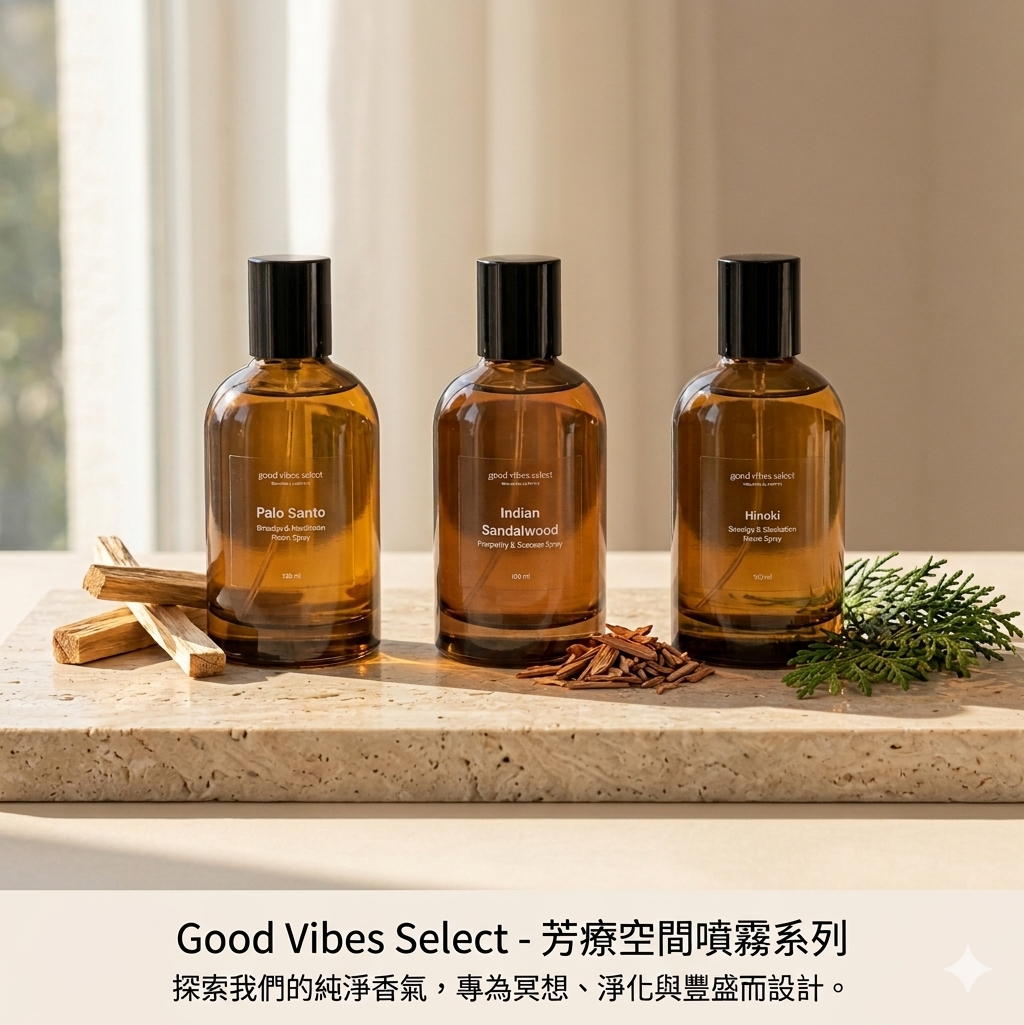 Wood Element Spray Set (Peruvian Palo Santo, Indian Sandalwood & Alishan Hinoki)