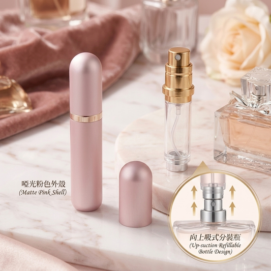5 ml Portable Refillable Bottom-Fill Travel Spray Bottle