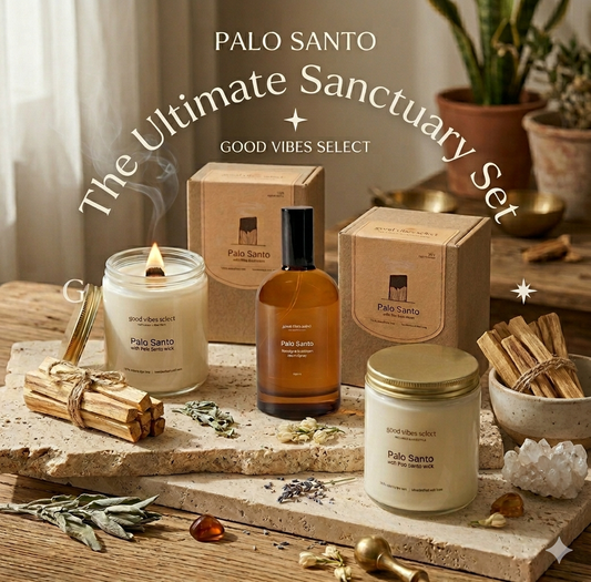 The Ultimate Sanctuary Set | 2 Candles + 1 Spray + Free Palo Santo Sticks (40g)