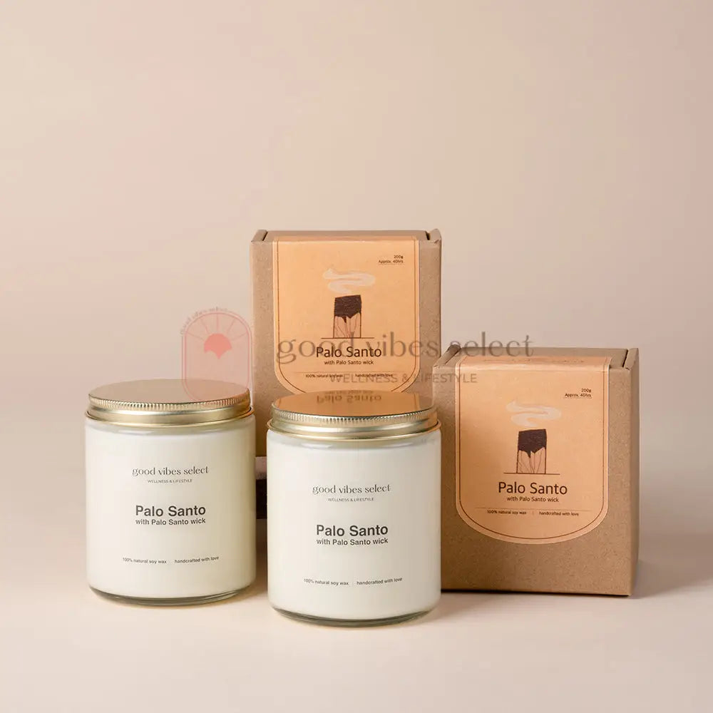 【淨化空間｜吸引好運氣】【優惠套裝】秘魯聖木芯蠟燭套裝 - Good Vibes Select